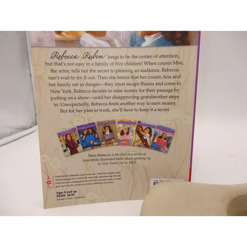 American Girl Meet Rebecca Doll Book and Floral Movie Hat Accessory